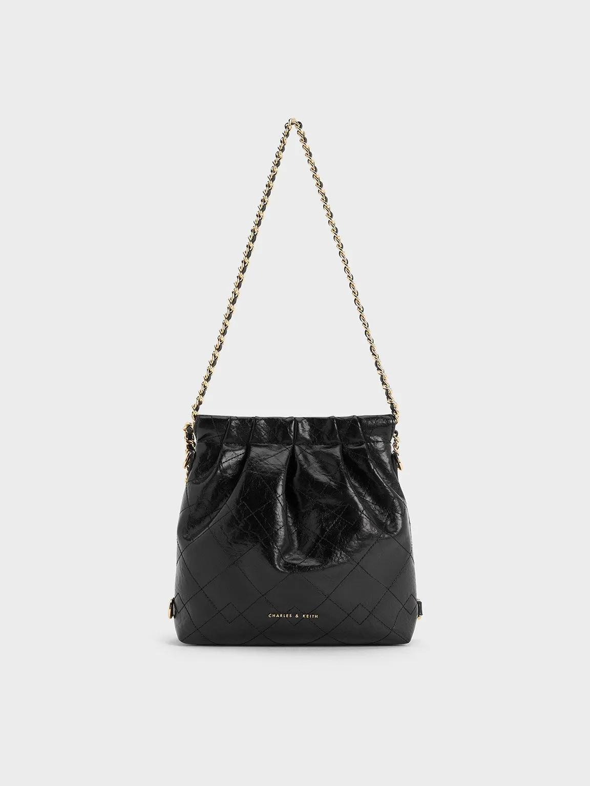 Charles & Keith - Duo Chain-Handle Two-Way Backpack sold by Charles & Keith