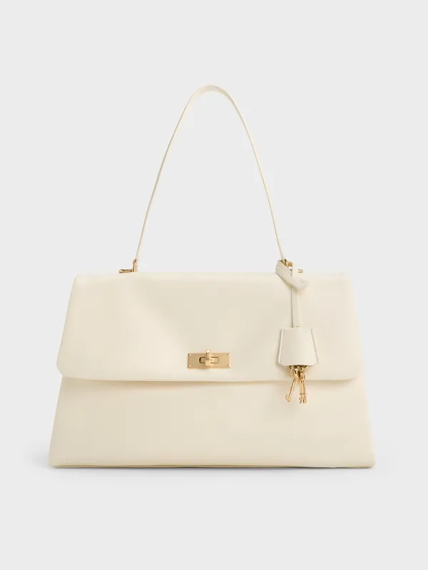 Charles & Keith - Kerry Top Handle Satchel Bag sold by Charles & Keith
