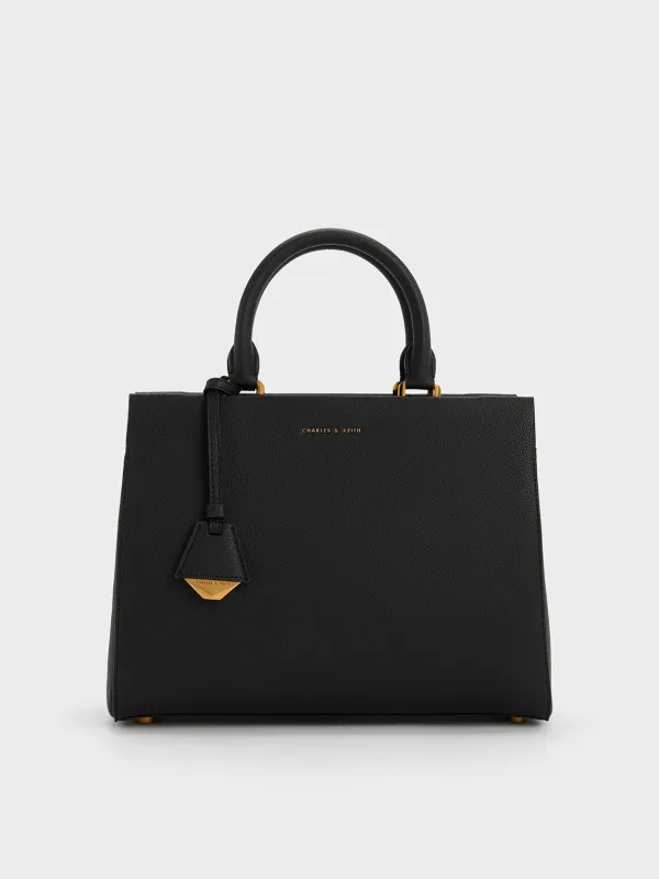 Charles & Keith - Mirabelle Structured Top Handle bag sold by Charles & Keith