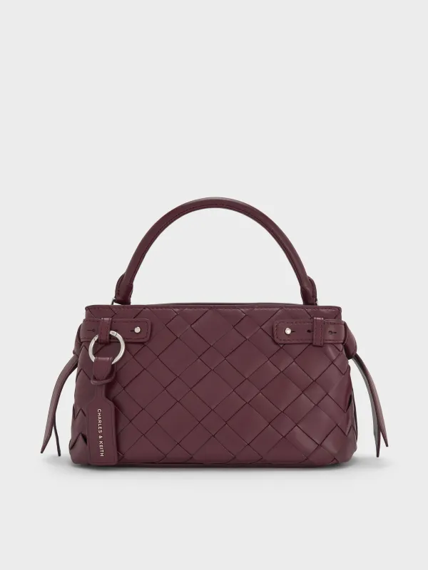 Charles & Keith - Ivette Woven Top Handle Bag sold by Charles & Keith