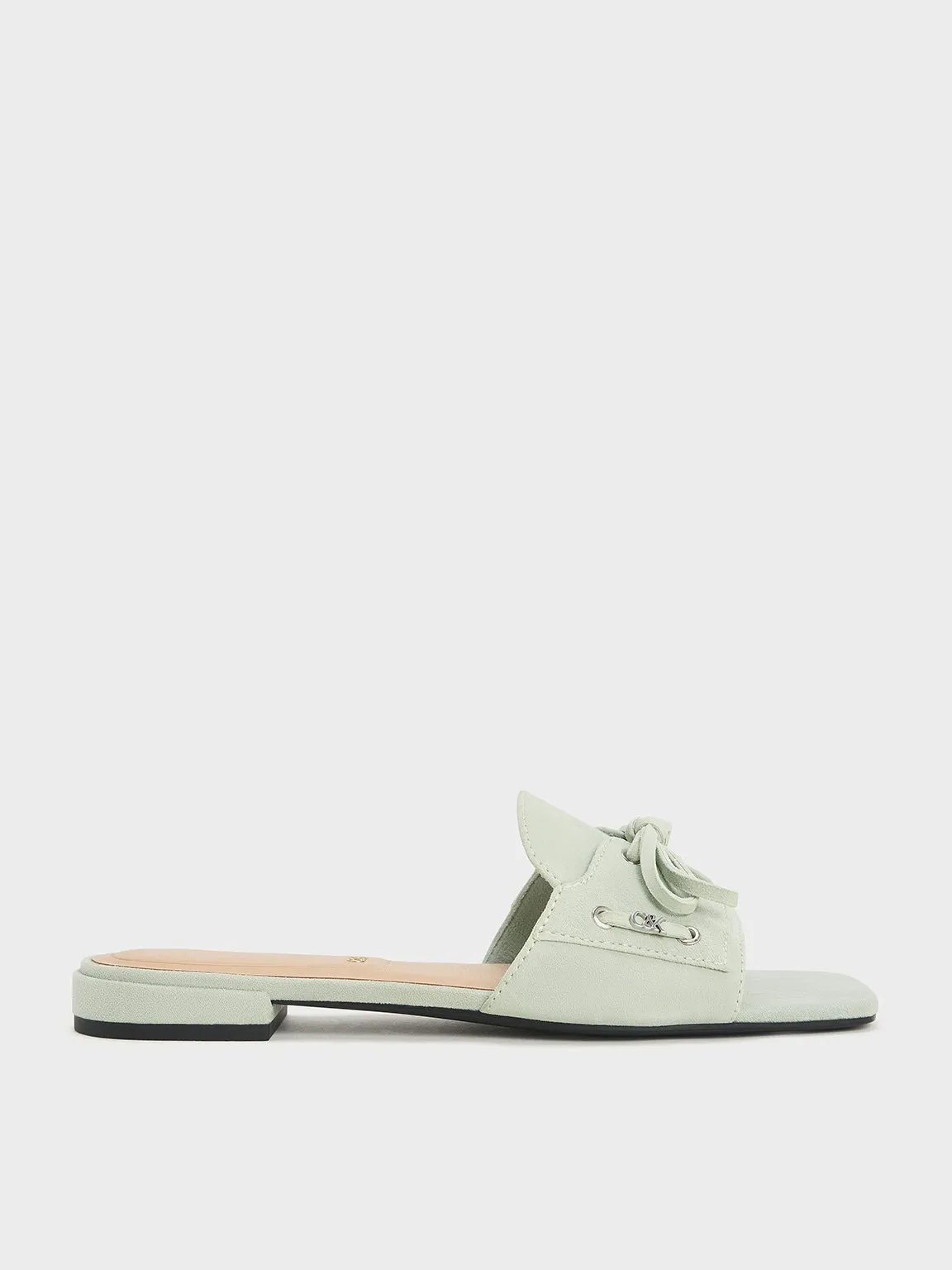 Charles & Keith - Kori Suede Lace-Up Slide Sandals sold by Charles & Keith