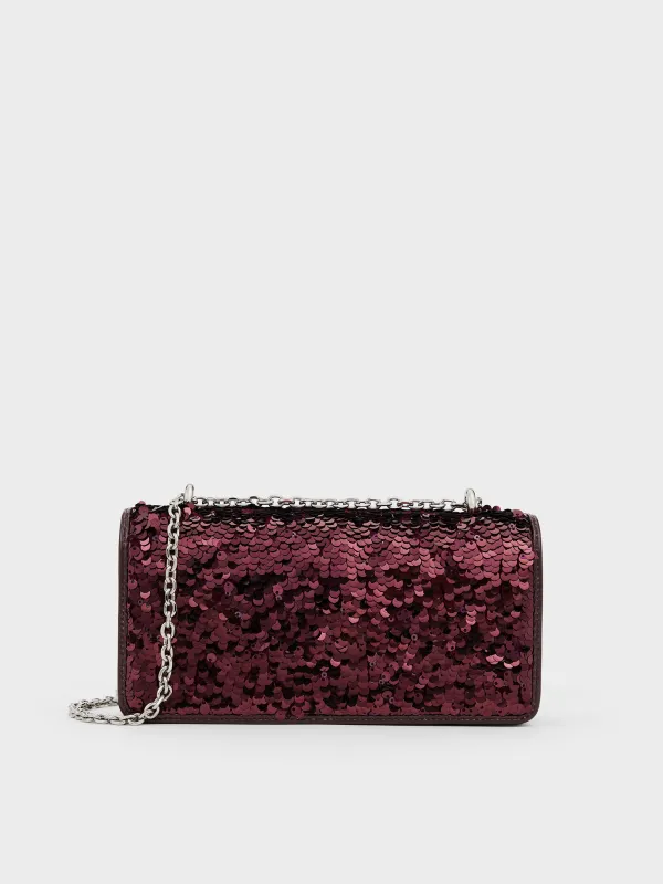 Charles & Keith - Paffuto Sequinned Wallet On Chain sold by Charles & Keith