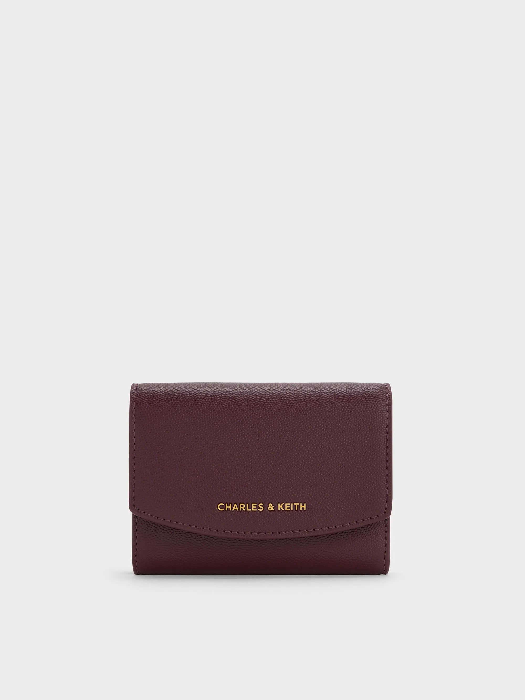 Charles & Keith - Briony Curved Flap Wallet sold by Charles & Keith