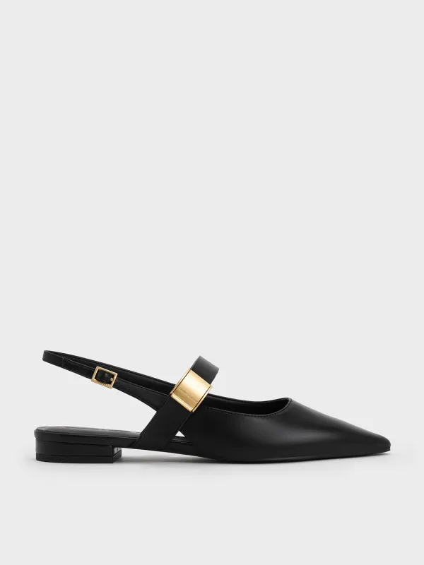 Charles & Keith - Yvette Pointed-Toe Mary Jane Flats sold by Charles & Keith