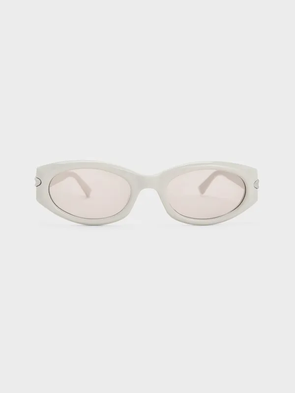 Charles & Keith - Edie Oval Sunglasses sold by Charles & Keith