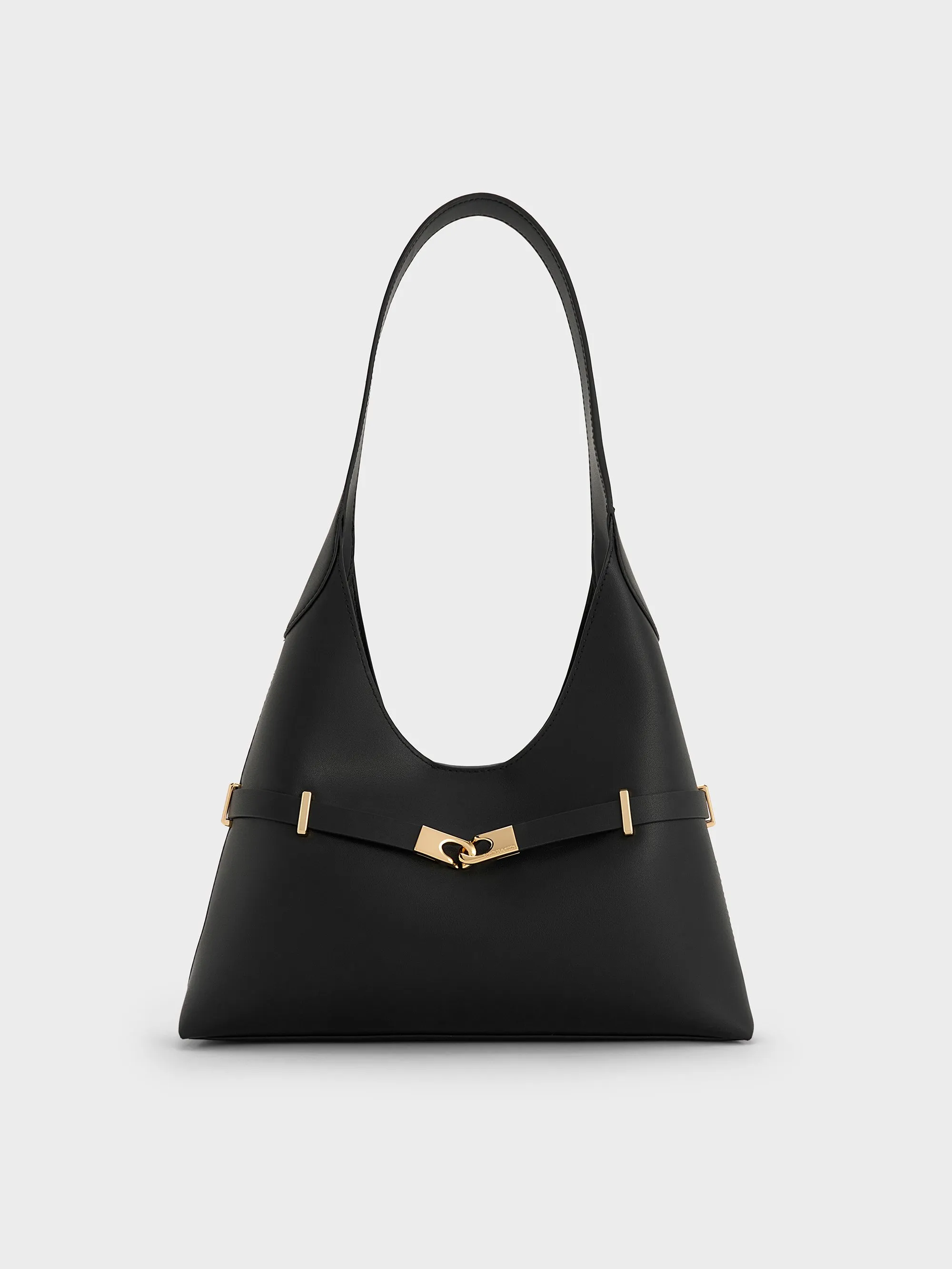 Charles & Keith - Arlet Metallic-Accent Belted Hobo Bag sold by Charles & Keith