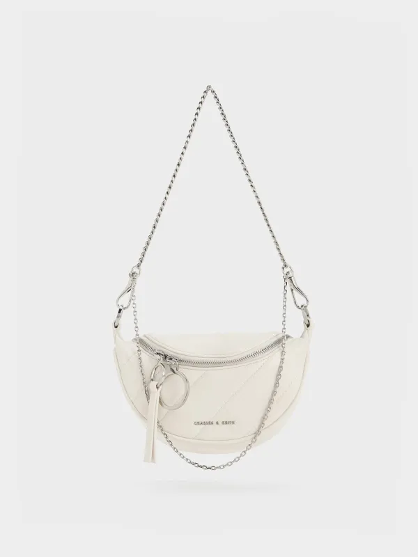 Charles & Keith - Philomena Half-Moon Crossbody Bag sold by Charles & Keith