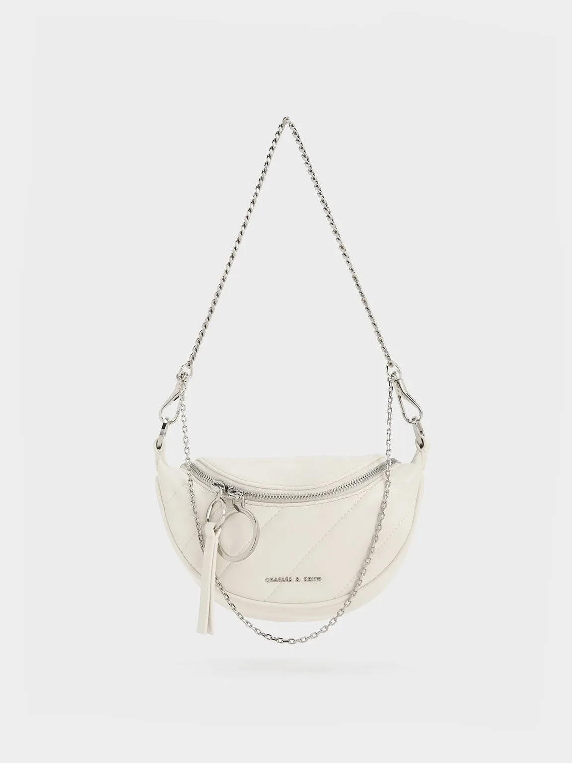 Charles & Keith - Philomena Half-Moon Crossbody Bag sold by Charles & Keith