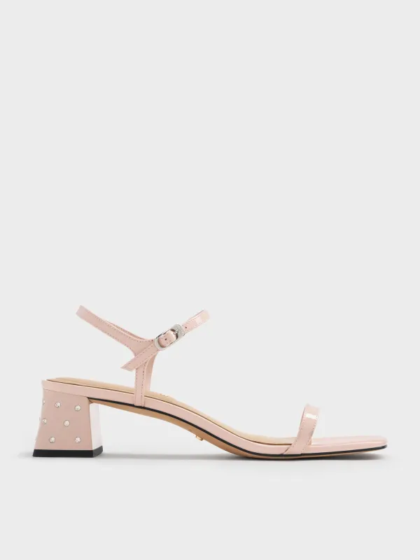 Charles & Keith - Emmaline Patent Leather Crystal Sandals sold by Charles & Keith