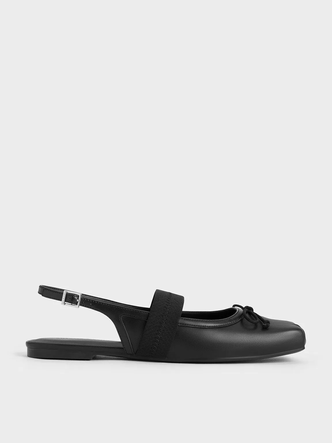 Charles & Keith - Lyric Satin Bow Slingback Flats sold by Charles & Keith