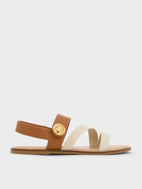 Charles & Keith - Yara Turn Lock Strappy Sandals sold by Charles & Keith