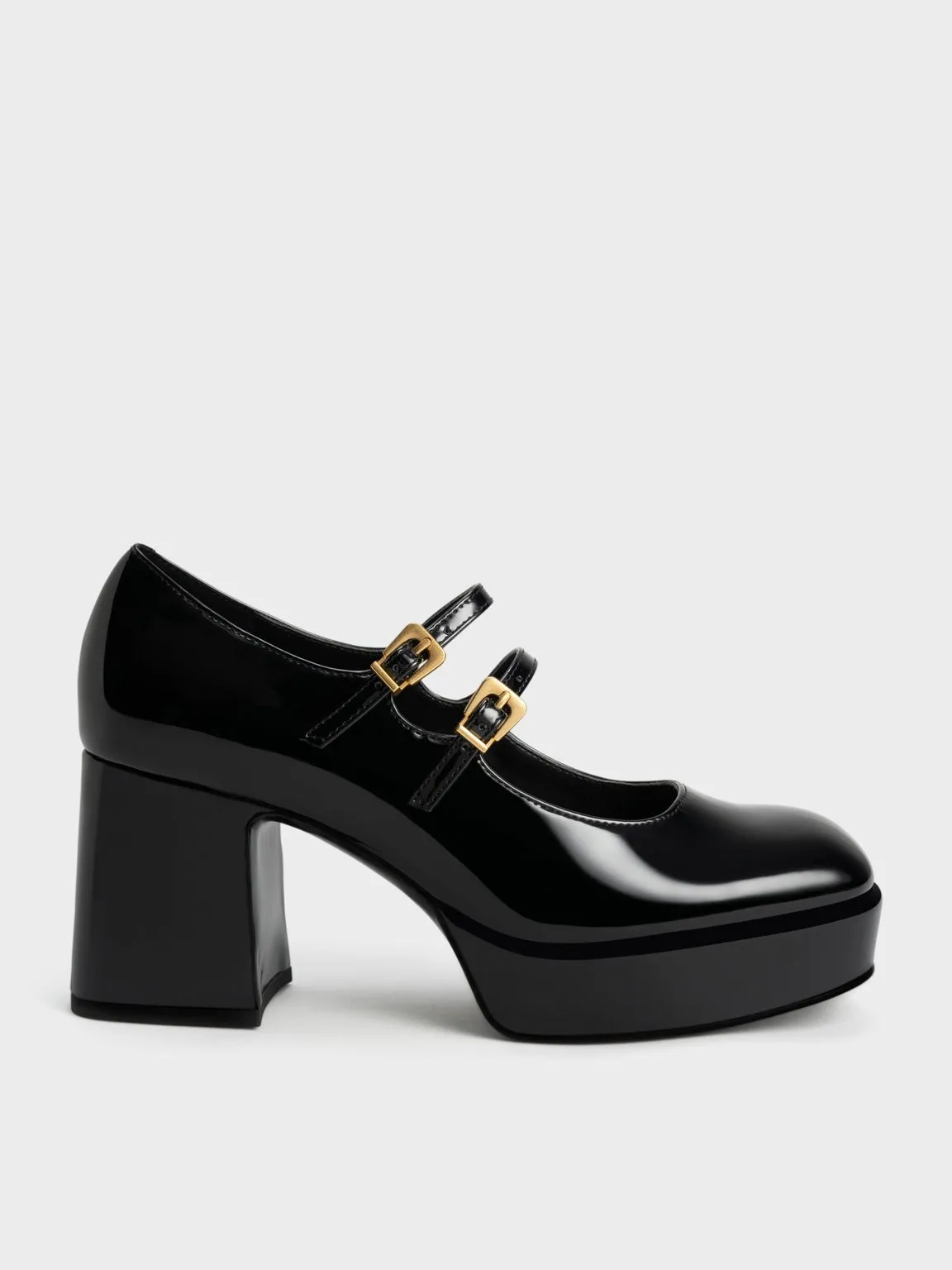 Charles & Keith - Jaylin Patent Block Heel Mary Janes sold by Charles & Keith