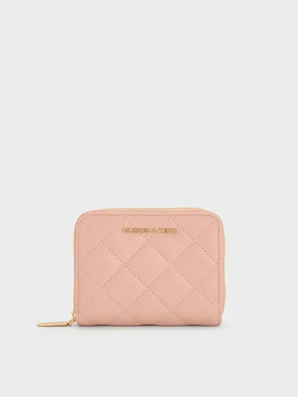 Charles & Keith - Alva Quilted Zip-Around Wallet sold by Charles & Keith