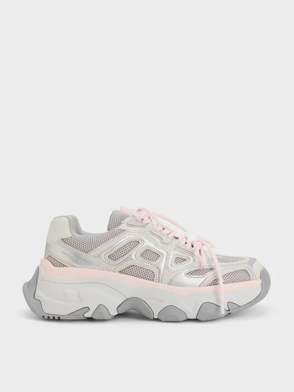Charles & Keith - Gaskell Mesh Chunky Sneakers sold by Charles & Keith