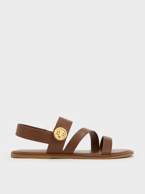 Charles & Keith - Yara Turn Lock Strappy Sandals sold by Charles & Keith