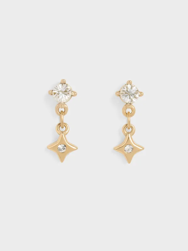 Charles & Keith - Everest Crystal Star Drop Earrings sold by Charles & Keith