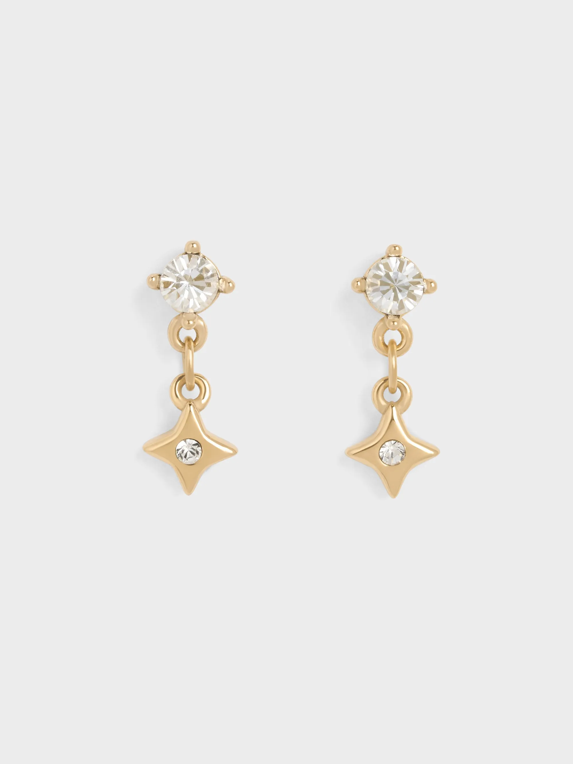 Charles & Keith - Everest Crystal Star Drop Earrings sold by Charles & Keith