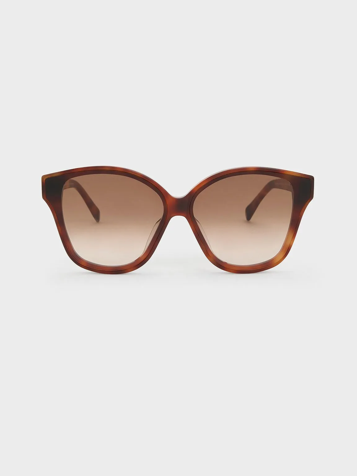 Charles & Keith - Tortoiseshell Recycled Acetate Classic Butterfly Sunglasses sold by Charles & Keith