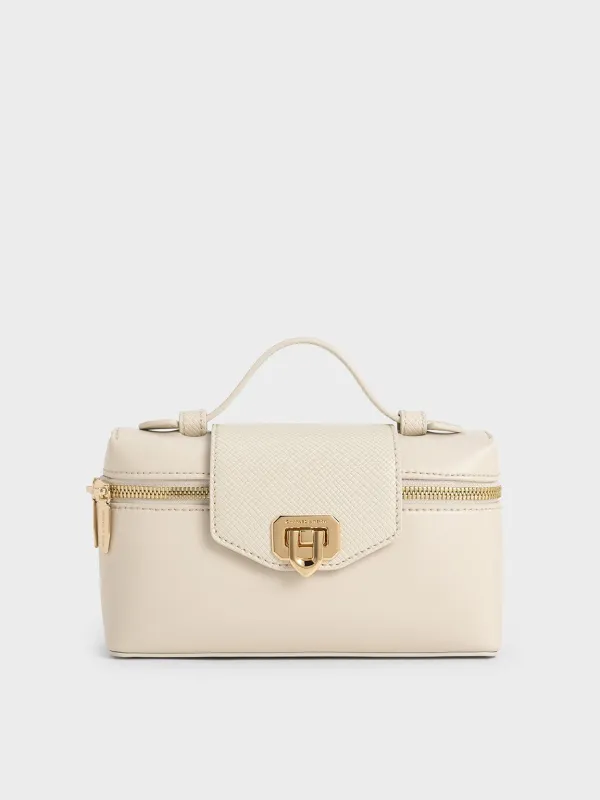 Charles & Keith - Arwen Top Handle Vanity Bag sold by Charles & Keith