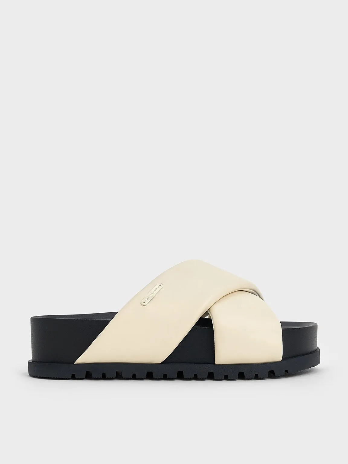 Charles & Keith - Crossover-Strap Flatform Sandals sold by Charles & Keith