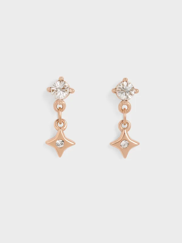 Charles & Keith - Everest Crystal Star Drop Earrings sold by Charles & Keith