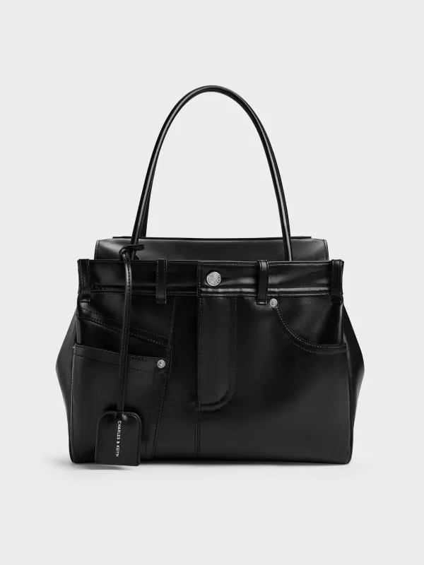 Charles & Keith - Arita Jeans Tote Bag made by Charles & Keith