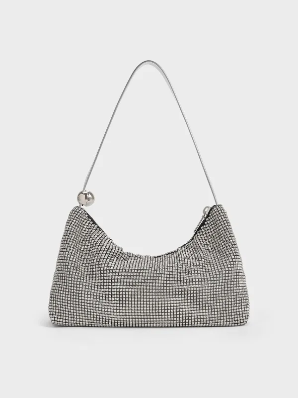 Charles & Keith - Crystal-Embellished Two-Way Bag sold by Charles & Keith