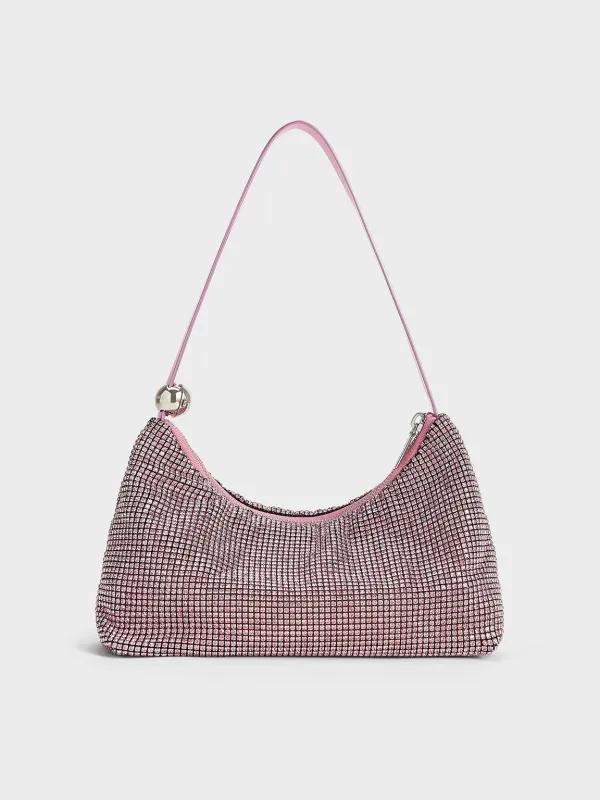 Charles & Keith - Crystal-Embellished Two-Way Bag sold by Charles & Keith