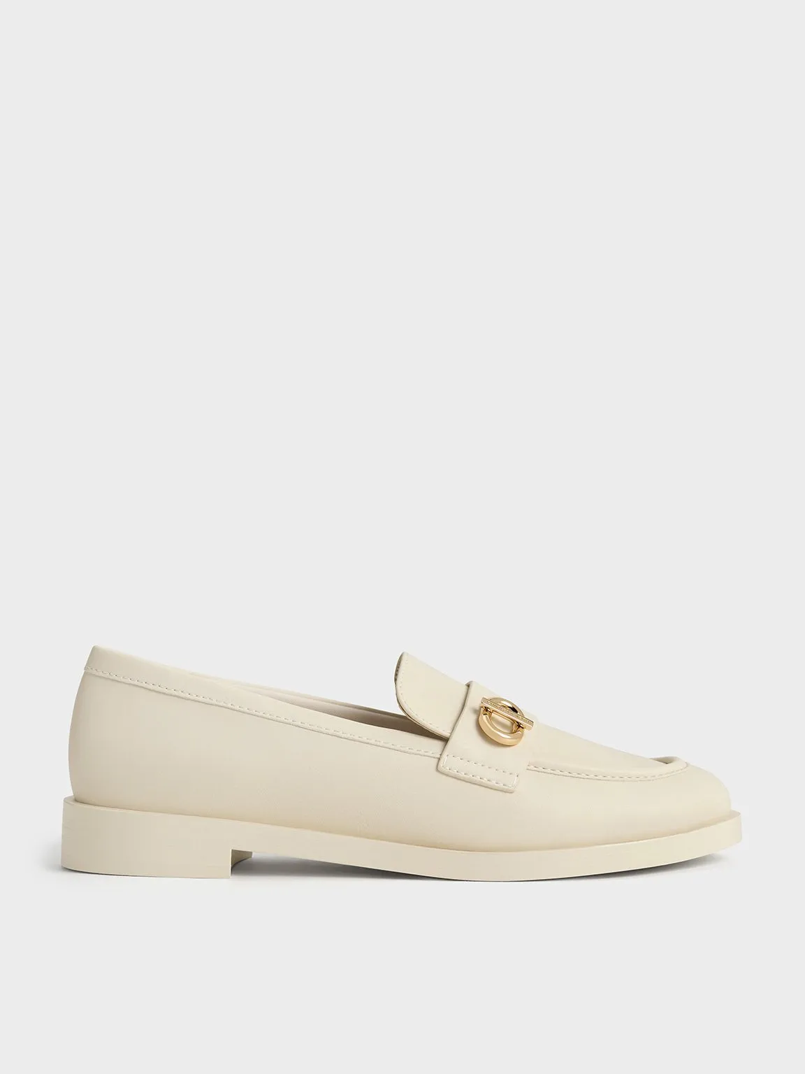 Charles & Keith - Metallic-Accent Loafers sold by Charles & Keith