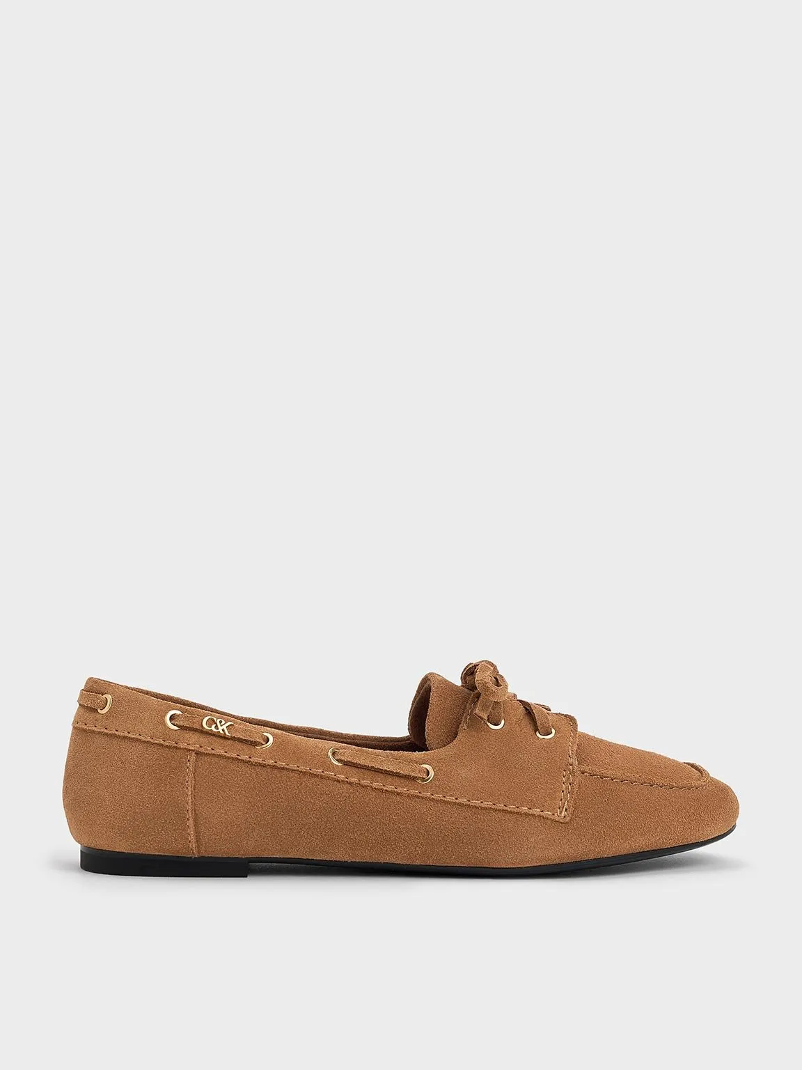 Charles & Keith - Kori Suede Boat Shoes sold by Charles & Keith