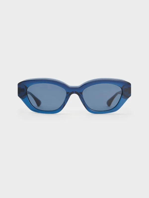 Charles & Keith - Onyx Recycled Acetate Cat-Eye Sunglasses sold by Charles & Keith