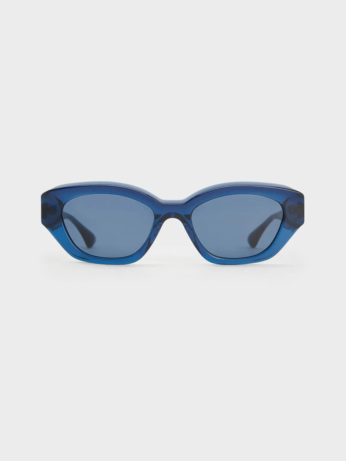 Charles & Keith - Onyx Recycled Acetate Cat-Eye Sunglasses sold by Charles & Keith