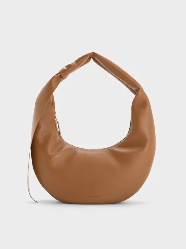 Charles & Keith - Toni Knotted Crescent Hobo Bag sold by Charles & Keith