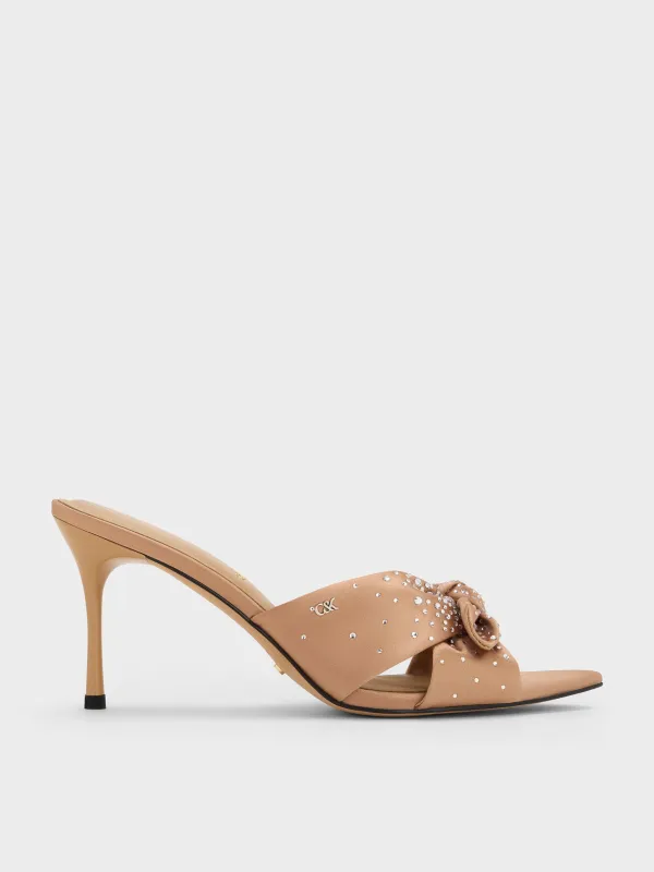 Charles & Keith - Jayce Crystal Stiletto Mules made by Charles & Keith