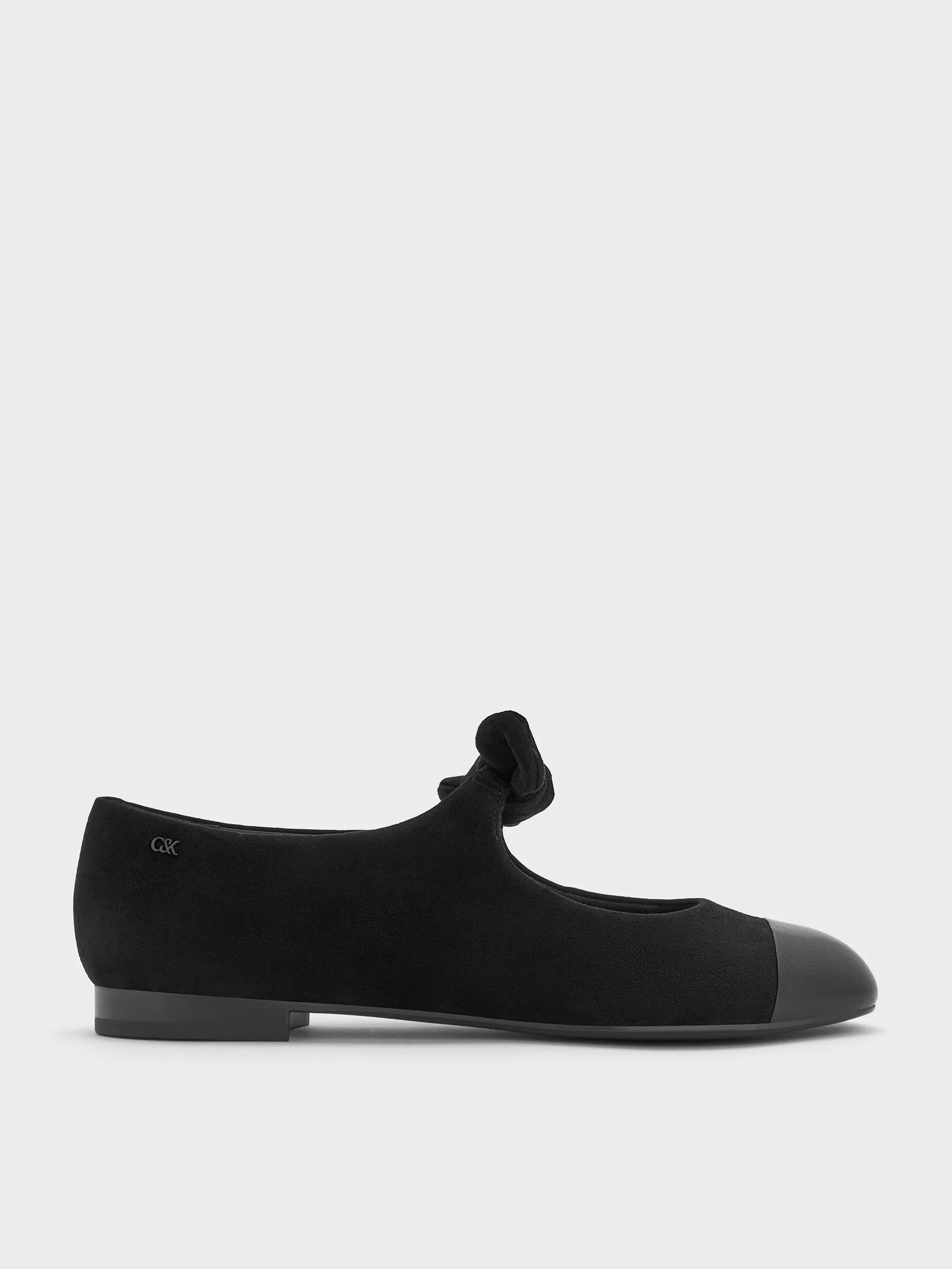 Charles & Keith - Suede & Leather Mary Janes sold by Charles & Keith