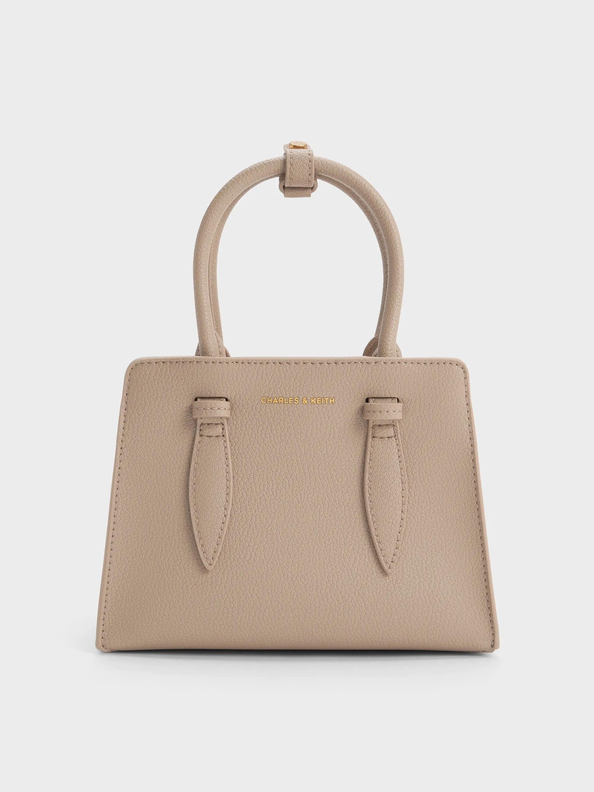 Charles & Keith - Allyn Structured Trapeze Tote Bag sold by Charles & Keith