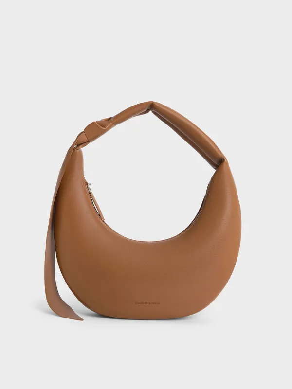 Charles & Keith - Mini Toni Knotted Crescent Hobo Bag sold by Charles & Keith