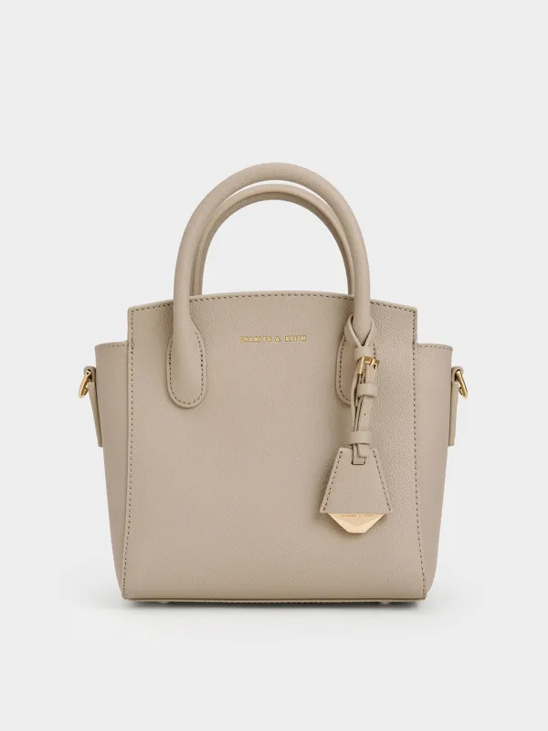 Charles & Keith - Harper Structured Top Handle Bag sold by Charles & Keith