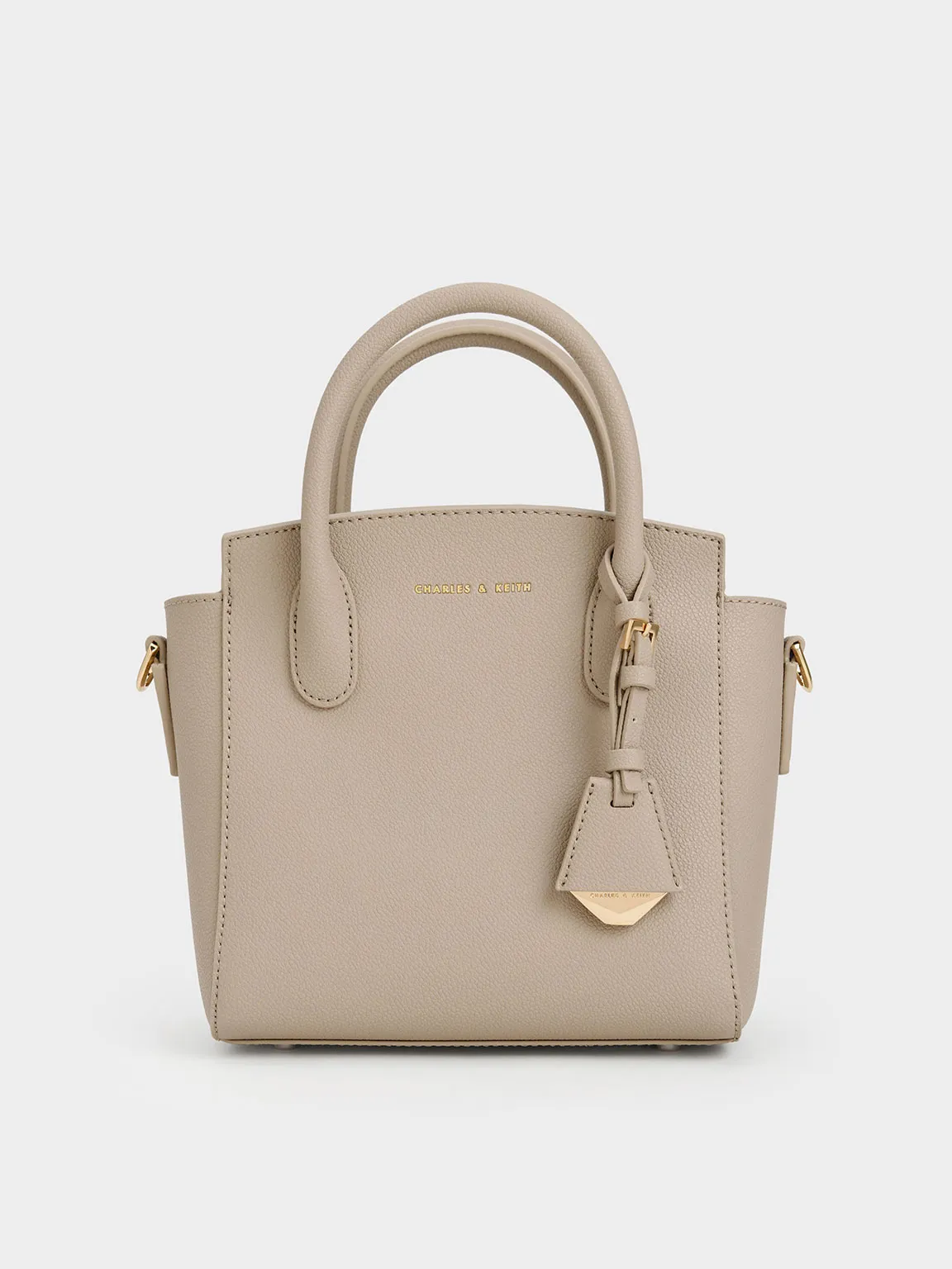 Charles & Keith - Harper Structured Top Handle Bag sold by Charles & Keith