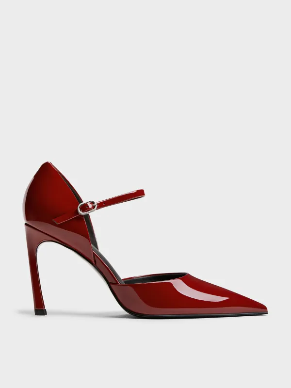 Charles & Keith - Patent Pointed D'Orsay Stiletto Pumps sold by Charles & Keith