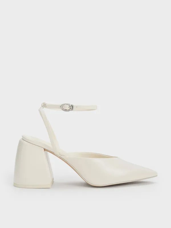 Charles & Keith - Chunky Heel Ankle-Strap Pumps sold by Charles & Keith