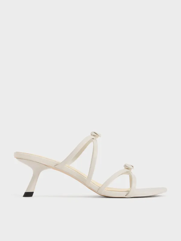 Charles & Keith - Rose Strappy Slant-Heel Mules sold by Charles & Keith