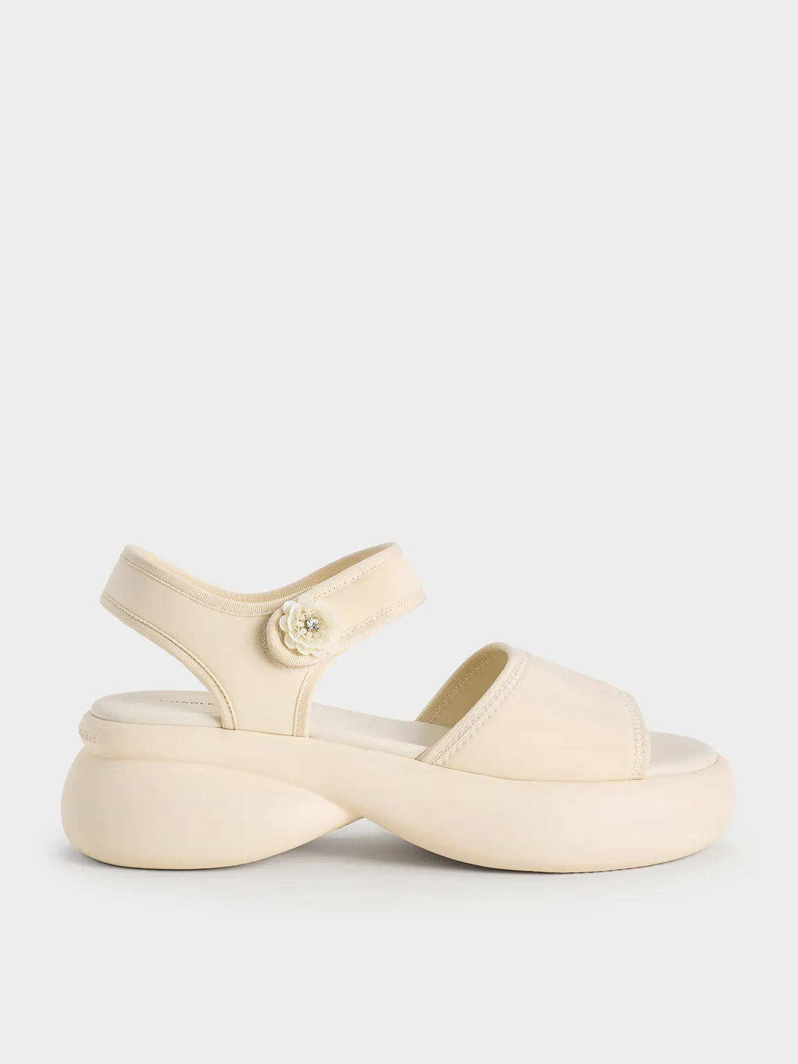 CHARLES & KEITH - Flower-Buckle Platform Sports Sandals sold by Charles & Keith