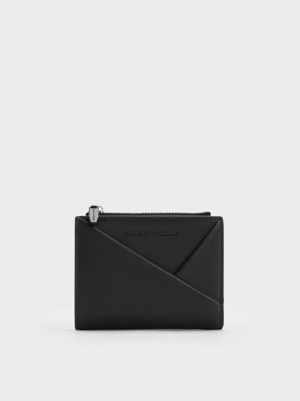 Charles & Keith - Midori Geometric Top-Zip Wallet sold by Charles & Keith