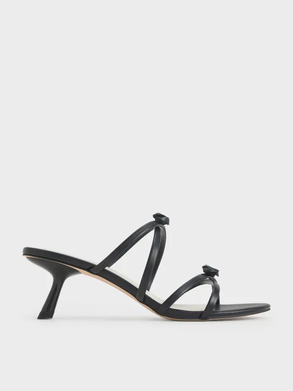 Charles & Keith - Rose Strappy Slant-Heel Mules sold by Charles & Keith