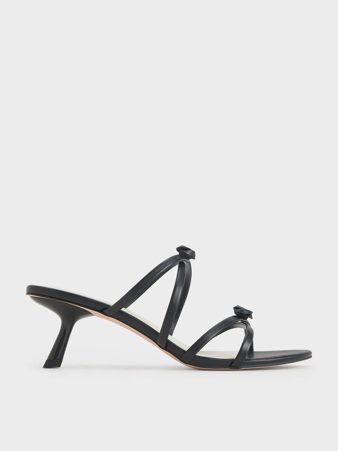 Charles & Keith - Rose Strappy Slant-Heel Mules sold by Charles & Keith