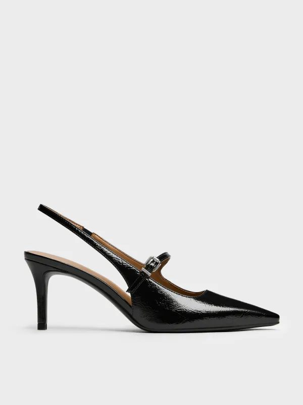 Charles & Keith - Pointed Slingback Mary Jane Pumps sold by Charles & Keith