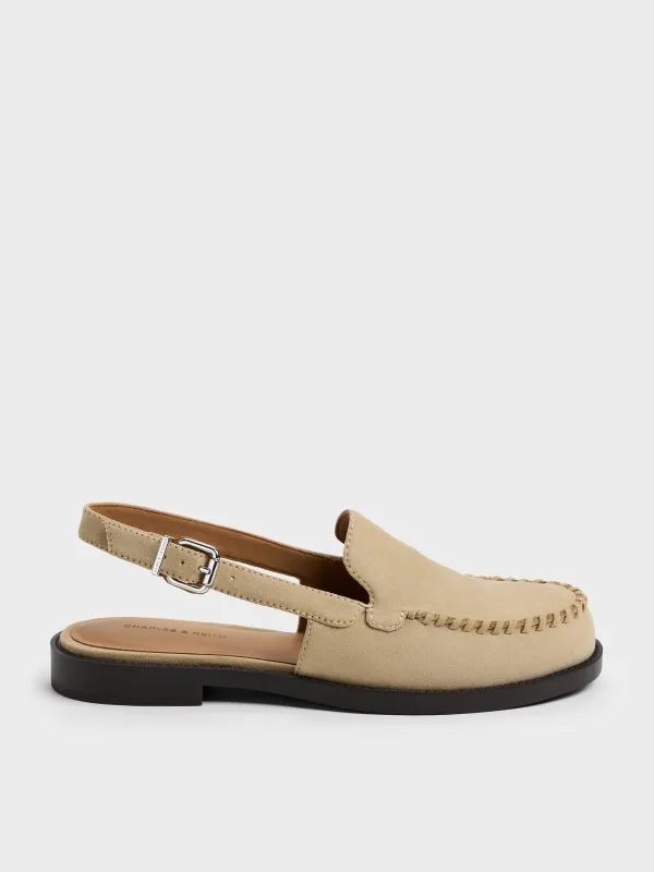 Charles & Keith - Gale Faux Suede Slingback Loafers sold by Charles & Keith