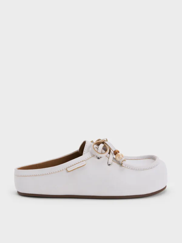 Charles & Keith - Gale Beaded-Lace Mules sold by Charles & Keith