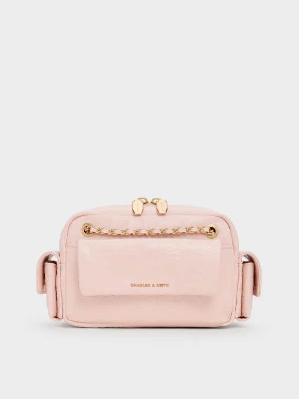 Charles & Keith - Duo Quilted Crossbody Bag sold by Charles & Keith